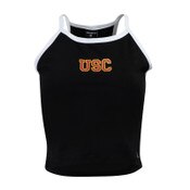 USC Trojans Women's Hype and Vice Black Retro Tank